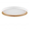 Plafoniera LED design decorativ VOMOS alb/lemn D-40cm