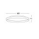 Plafoniere - Plafoniera LED design decorativ VOMOS alb/lemn D-40cm