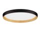 Plafoniera LED design decorativ VOMOS negru/lemn D-40cm