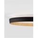 Plafoniere - Plafoniera LED design decorativ VOMOS negru/lemn D-40cm