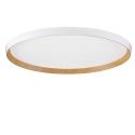 Plafoniera LED design decorativ VOMOS alb/lemn D-60cm