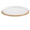 Plafoniera LED design decorativ VOMOS alb/lemn D-60cm