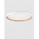 Plafoniere - Plafoniera LED design decorativ VOMOS alb/lemn D-60cm