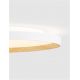 Plafoniere - Plafoniera LED design decorativ VOMOS alb/lemn D-60cm
