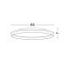 Plafoniere - Plafoniera LED design decorativ VOMOS alb/lemn D-60cm