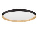 Plafoniera LED design decorativ VOMOS negru/lemn D-60cm