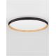 Plafoniere - Plafoniera LED design decorativ VOMOS negru/lemn D-60cm