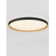 Plafoniere - Plafoniera LED design decorativ VOMOS negru/lemn D-60cm