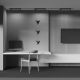 Spoturi, Proiectoare pe sina - Accesoriu, Spot LED pentru sinele monofazate Unity, Basis Rot negru 4000K 24W