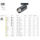 Spoturi, Proiectoare pe sina - Accesoriu, Spot LED pentru sinele monofazate Unity, Focus alama