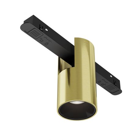 Spoturi, Proiectoare pe sina - Spot LED, accesoriu pentru sina magnetica Exility, Alfa Smart alama