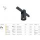 Spoturi, Proiectoare pe sina - Spot LED, accesoriu pentru sina magnetica Exility, Alfa Smart negru