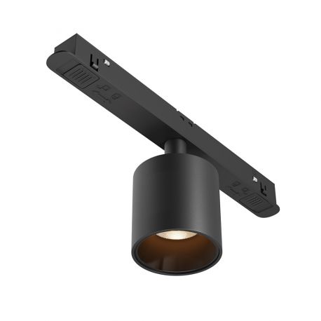 Spoturi, Proiectoare pe sina - Spot LED, accesoriu pentru sina magnetica Exility, Alfa S negru
