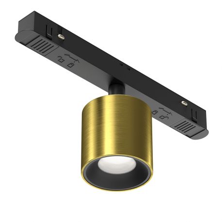 Spoturi, Proiectoare pe sina - Spot LED, accesoriu pentru sina magnetica Exility, Alfa S smart alama