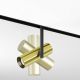 Spoturi, Proiectoare pe sina - Spot LED, accesoriu pentru sina magnetica Exility, Elti alama