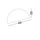 Lustre aplicate - Lustra aplicata design decorativ GEA alb D-40cm