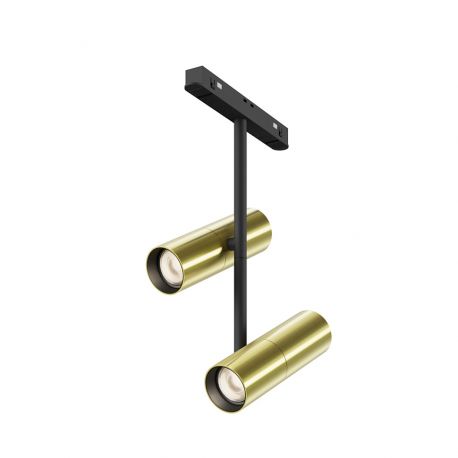 Spoturi, Proiectoare pe sina - Spot LED, accesoriu pentru sina magnetica Exility, Elti Duo alama