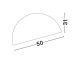 Lustre aplicate - Lustra aplicata design decorativ GEA negru/auriu D-50cm
