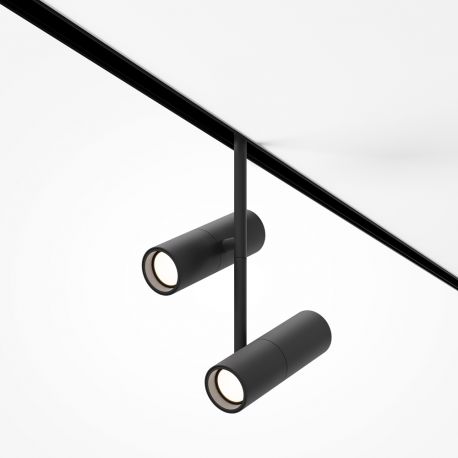 Spoturi, Proiectoare pe sina - Spot LED, accesoriu pentru sina magnetica Exility, Elti Duo smart negru