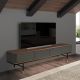Comode - Comoda TV deosebita design LUX Dark Grey-Walnut 200x45cm