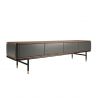 Comoda TV deosebita design LUX Dark Grey-Walnut 200x45cm