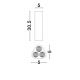 Plafoniere cu spoturi, Spoturi aplicate - Plafoniera LED tip spot ETHO negru/30,5cm