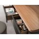 Console - Consola deosebita design LUX Dark Grey-Walnut 120x50cm