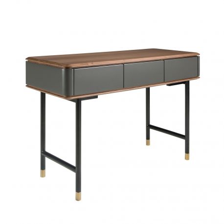 Console - Consola deosebita design LUX Dark Grey-Walnut 120x50cm