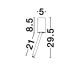 Plafoniere cu spoturi, Spoturi aplicate - Plafoniera/Spot LED reglabil stil minimalist ORNOS alb H-29,5cm