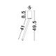 Plafoniere cu spoturi, Spoturi aplicate - Plafoniera/Spot LED reglabil stil minimalist ORNOS alb H-49,5cm