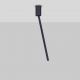 Plafoniere cu spoturi, Spoturi aplicate - Plafoniera/Spot LED reglabil stil minimalist ORNOS negru H-49,5cm