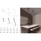 Spoturi tavan fals - Spot LED incastrabil design tubular STILVI, H-24cm