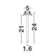 Spoturi tavan fals - Spot LED incastrabil design tubular STILVI negru, H-24cm