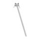Spoturi tavan fals - Spot LED incastrabil design tubular STILVI alb, H-44cm