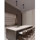 Spoturi tavan fals - Spot LED incastrabil design tubular STILVI negru, H-44cm
