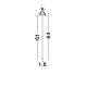 Spoturi tavan fals - Spot LED incastrabil design tubular STILVI ab, H-64cm
