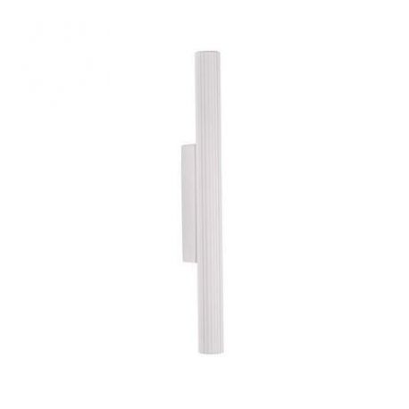 Aplice, corpuri de iluminat pentru pereti - Aplica LED ambientala stil minimalist PARON alb H-30cm