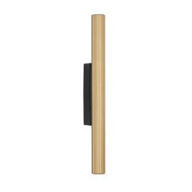 Aplice, corpuri de iluminat pentru pereti - Aplica LED ambientala stil minimalist PARON auriu/negru H-30cm