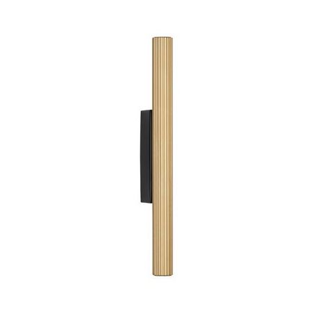 Aplice, corpuri de iluminat pentru pereti - Aplica LED ambientala stil minimalist PARON auriu/negru H-30cm