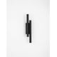 Aplice, corpuri de iluminat pentru pereti - Aplica LED ambientala stil minimalist PARON 2 negru H-38cm