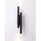 Aplice, corpuri de iluminat pentru pereti - Aplica LED ambientala stil minimalist PARON 2 negru H-38cm