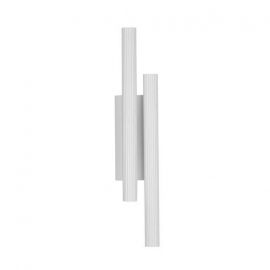 Aplice, corpuri de iluminat pentru pereti - Aplica LED ambientala stil minimalist PARON 2 alb H-38cm