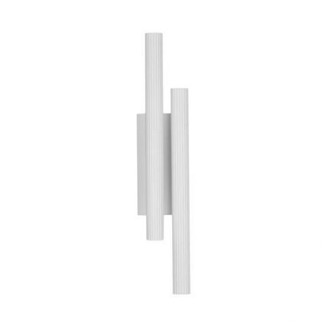 Aplice, corpuri de iluminat pentru pereti - Aplica LED ambientala stil minimalist PARON 2 alb H-38cm