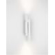 Aplice, corpuri de iluminat pentru pereti - Aplica LED ambientala stil minimalist PARON 2 alb H-38cm