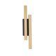 Aplica LED ambientala stil minimalist PARON 2 auriu/negru H-38cm