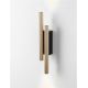 Aplice, corpuri de iluminat pentru pereti - Aplica LED ambientala stil minimalist PARON 2 auriu/negru H-38cm