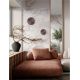 Aplice, corpuri de iluminat pentru pereti - Aplica LED design decorativ CYRCLE coffee D-22cm