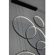 Pendule, Lustre suspendate - Lustra cu 6 inele LED suspendate Ring XXL negru