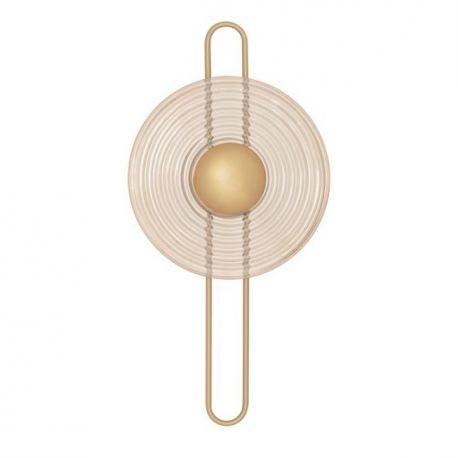 Aplice, corpuri de iluminat pentru pereti - Aplica LED moderna design decorativ NOUS alama/chihlimbar