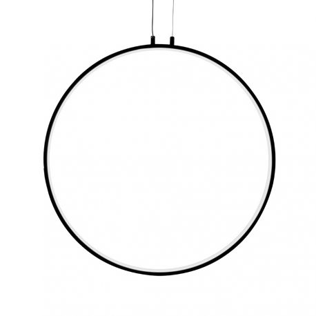 Pendule, Lustre suspendate - Lustra design inelar LED Ring 80 negru